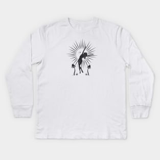 Dancing Sun Goddess Kids Long Sleeve T-Shirt